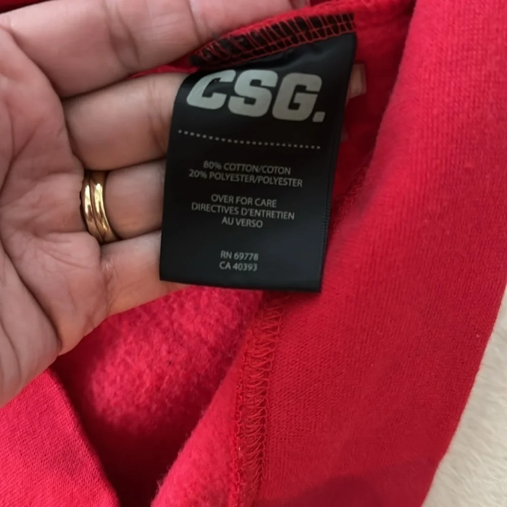 CSG‎ men’s color block hoodie-size large and medium- never worn
